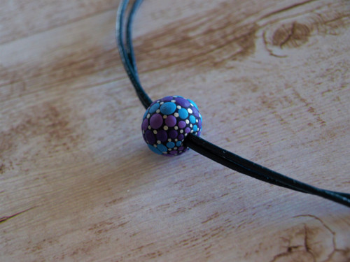 Ručně malovaný korálkový choker — foto 5