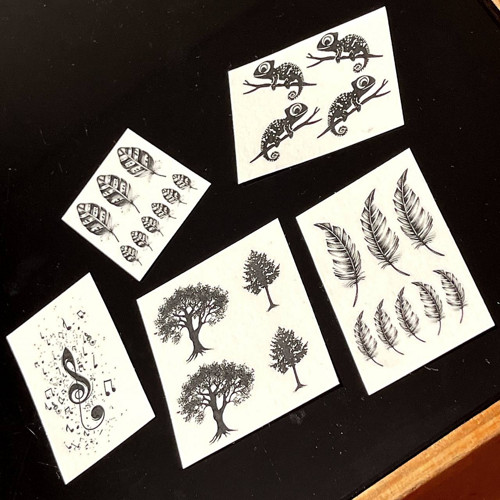 Dočasné tetovačky Tiny Tattoos Pírka T0067 — foto 6
