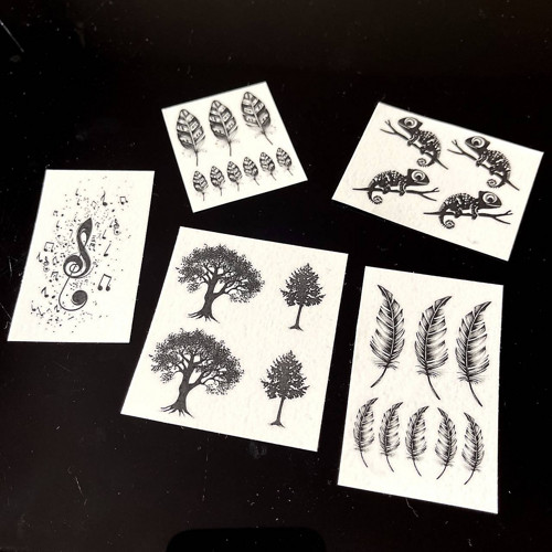 Dočasné tetovačky Tiny Tattoos Pírka T0067 — foto 5
