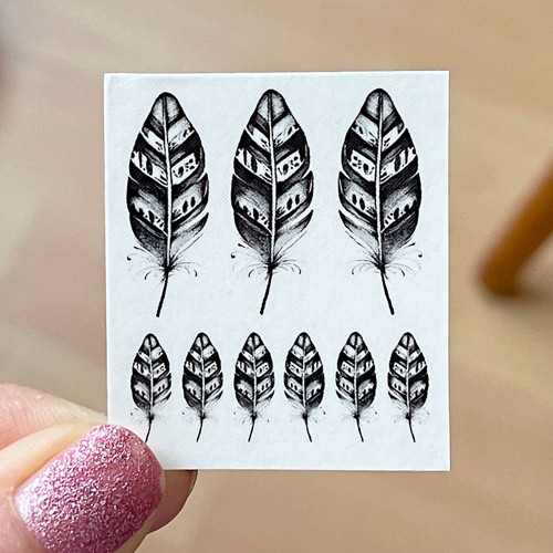 Dočasné tetovačky Tiny Tattoos Pírka T0067 — foto 3