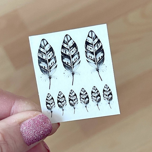 Dočasné tetovačky Tiny Tattoos Pírka T0067 — foto 2
