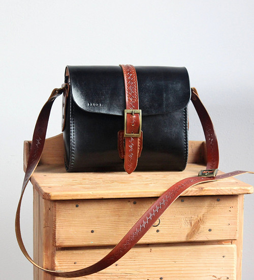 Kožená kabelka Black&Brown messenger — foto 2