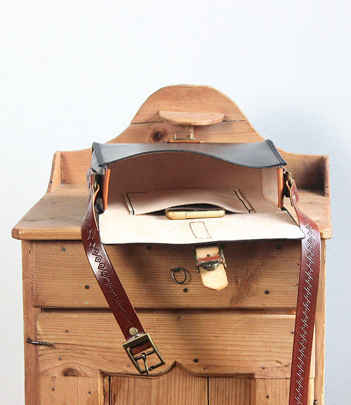 Kožená kabelka Black&Brown messenger — foto 5