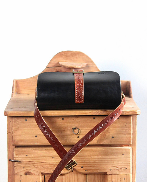 Kožená kabelka Black&Brown messenger — foto 4