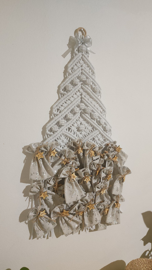 Macramé vánoční stromeček - adventní kalendář — foto 2