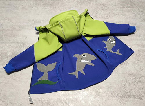 Softshell bunda... žraloci...vel.110 SLEVA !! — foto 6