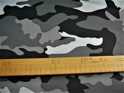 Softshell s fleecem maskáčový - šedý - 355g/m2 — foto 2