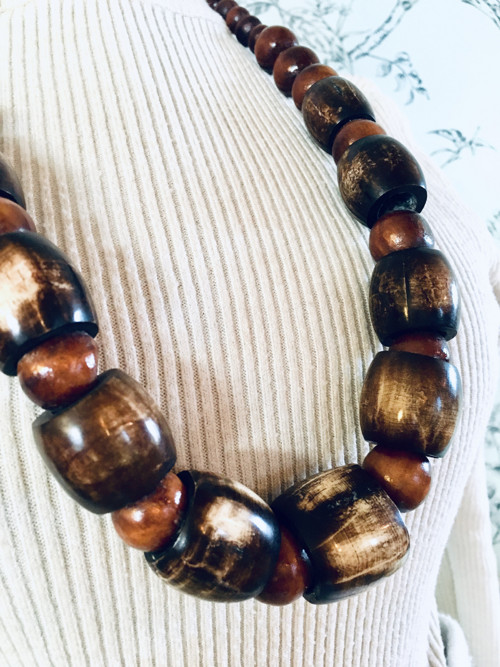 Náhrdelník vintage přírodní — foto 3