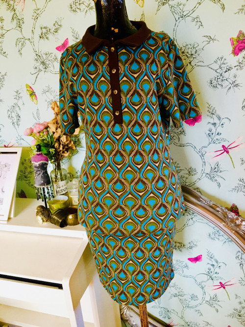 Retro šaty vzory geometric — foto 4