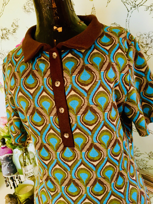 Retro šaty vzory geometric — foto 5