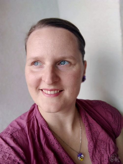 Maceška hnědozlatý - náhrdelník — foto 2