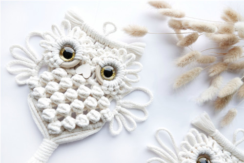 Macramé sovička Betty — foto 3
