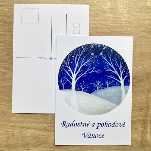 Pohlednice Zasněžená krajina — foto 3