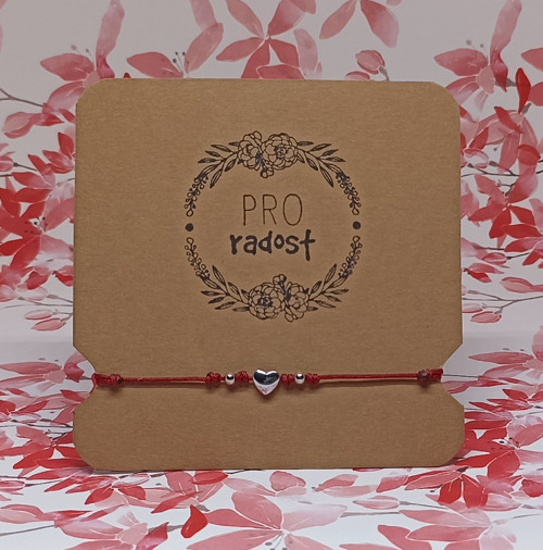 Pro radost srdce - náramek na šňůrce — foto 2