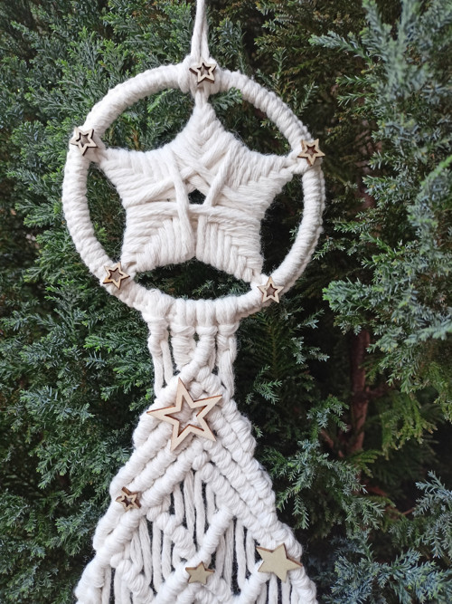 Vánoční stromeček, macramé — foto 3