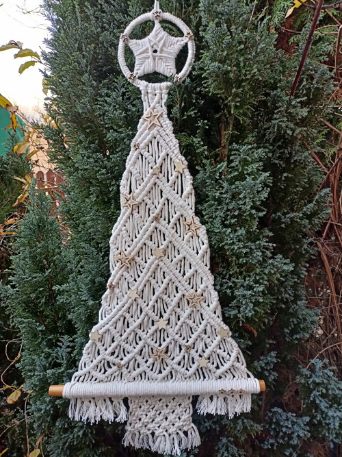 Vánoční stromeček, macramé — foto 6