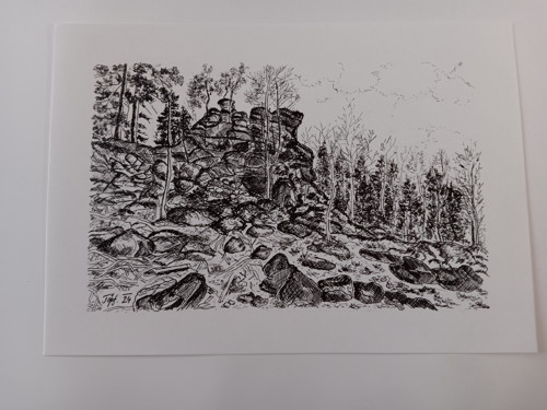 Devět skal - perokresba — foto 2