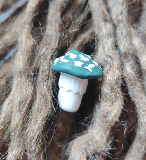 Korálky na dredy Mushroom pink — foto 3