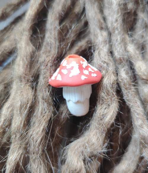 Korálky na dredy Mushroom pink — foto 4
