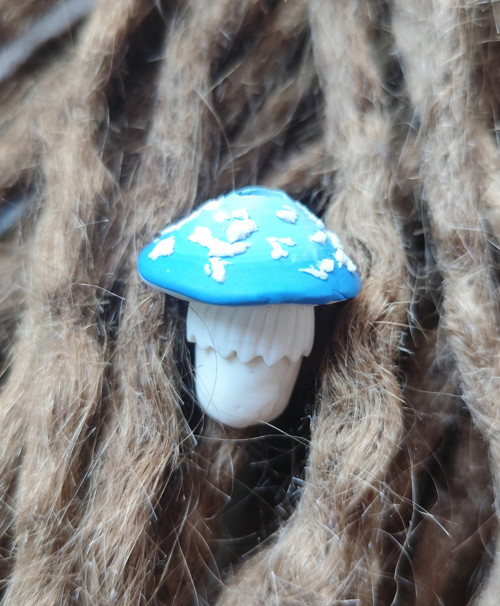Korálky na dredy Mushroom pink — foto 5