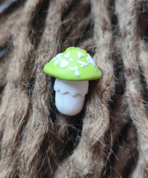 Korálky na dredy Mushroom pink — foto 6