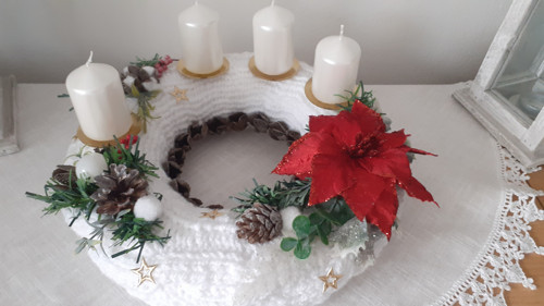 Adventní věnec s vánoční hvězdou — foto 3