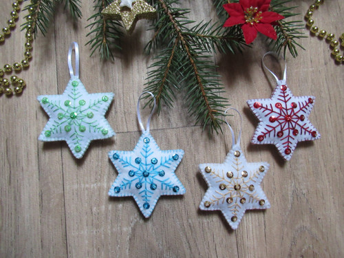 Vánoční ozdoby - hvězdy — foto 5