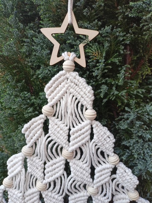 Vánoční stromeček, macramé — foto 4