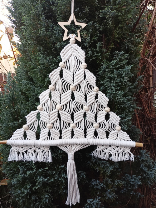 Vánoční stromeček, macramé — foto 3