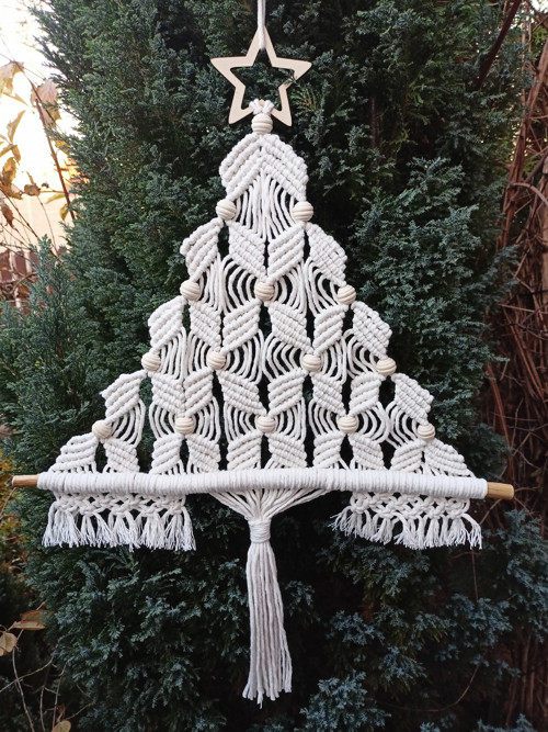 Vánoční stromeček, macramé — foto 5