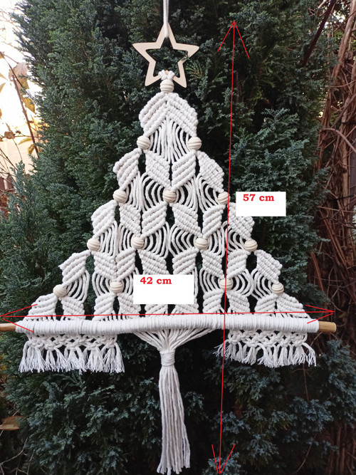 Vánoční stromeček, macramé — foto 2