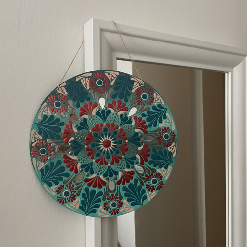 Vánoční mandala o průměru 30 cm. — foto 4