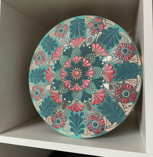 Vánoční mandala o průměru 30 cm. — foto 3