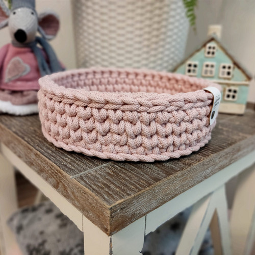 Háčkovaný košíček Vánoční princ 20cm — foto 2
