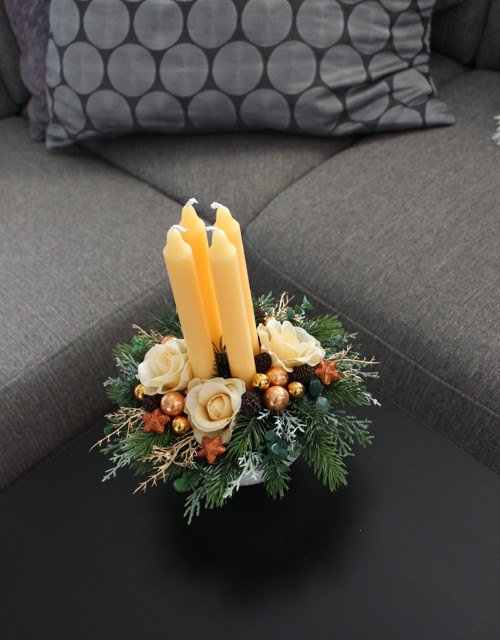 Adventní svícen meruňkový — foto 4