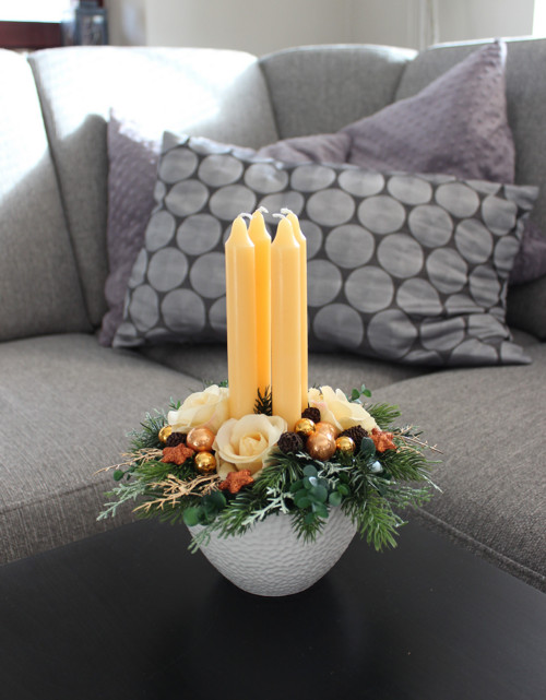 Adventní svícen meruňkový — foto 5