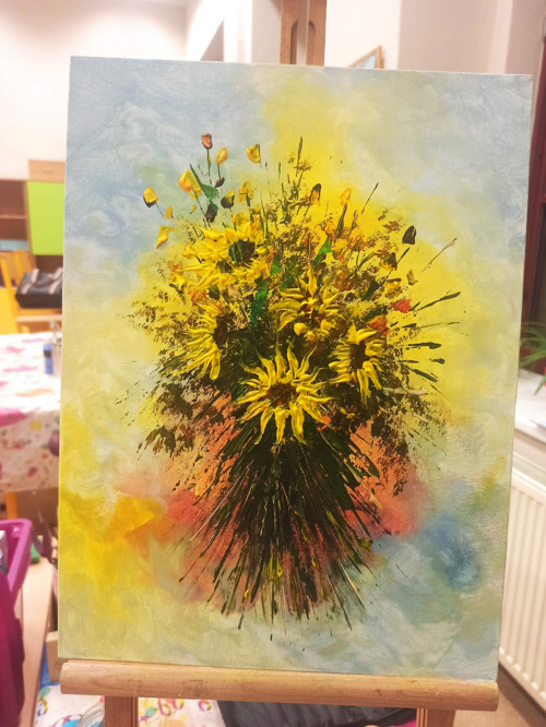 Kytice slunečnic — foto 2