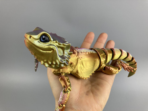 Agama vousatá L - 27 cm, 3D tisk — foto 2