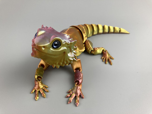 Agama vousatá L - 27 cm, 3D tisk — foto 3
