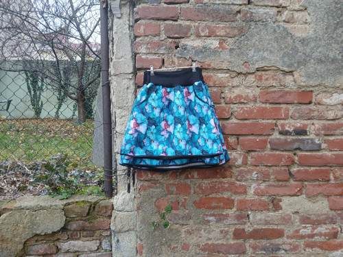 Sukně softshell květy v ledu S,M, L — foto 3