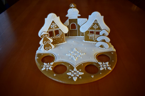 Adventní perníkový svícen — foto 2