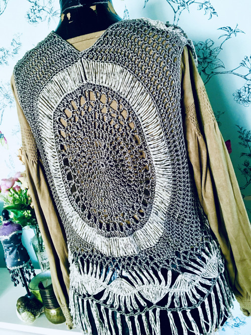 Vestička boho háčkovaná — foto 5