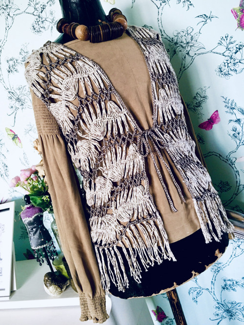 Vestička boho háčkovaná — foto 2