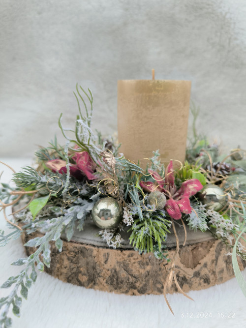 Vánoční, adventní svícen...Sabra — foto 6