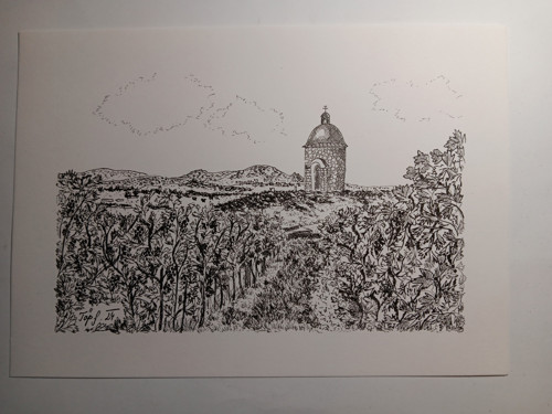 Hradištěk - perokresba — foto 2