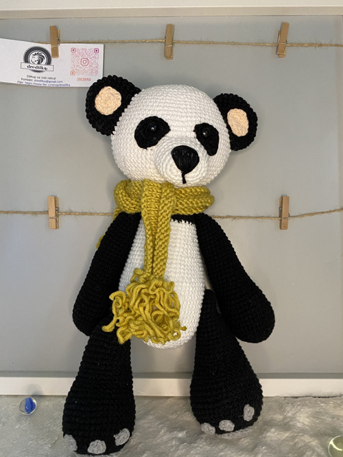 Háčkovaná panda se šálou — foto 5