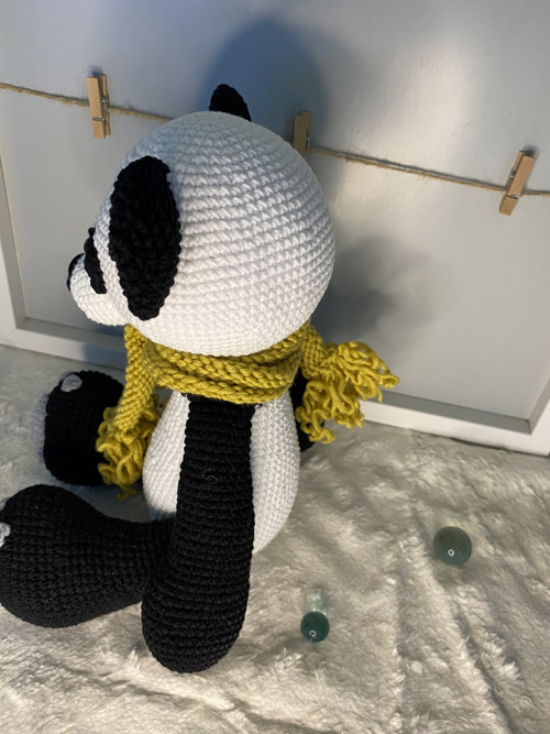 Háčkovaná panda se šálou — foto 4