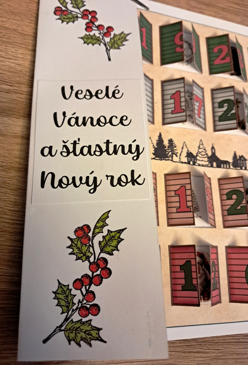 Vánoční přáníčko - adventní kalendář — foto 2