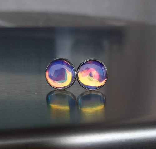 Lesklé růžovožluté 10 mm — foto 3