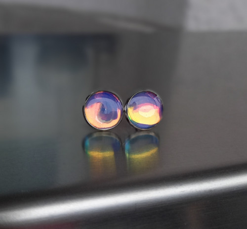 Lesklé růžovožluté 10 mm — foto 2